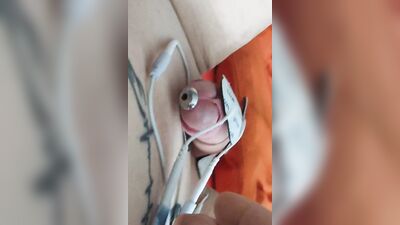 Perverted chap is teasing his pecker in this close-up video