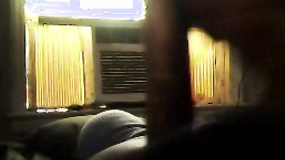 Amateur masked chap is having fun in front of the cam