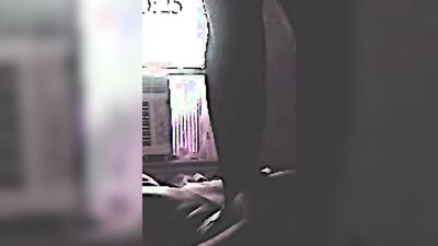 Amateur masked chap is having fun in front of the cam