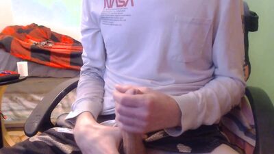 Horny teen is jerking his pecker in this fan requested video