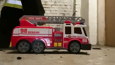 Firefighter Stomping Toy Truck