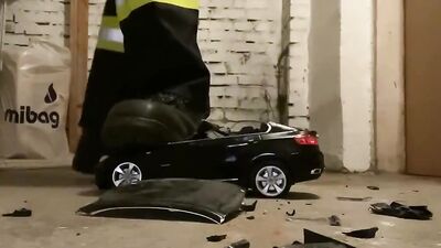 Firefighter stomping Toy Car 2