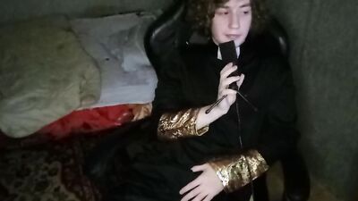 Perverted church chap is jerking a cock in this fan requested video