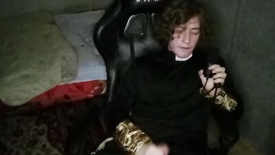 Perverted church chap is jerking a cock in this fan requested video