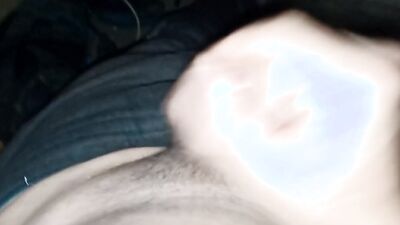 Close-up footage of a chap stroking his tiny pecker