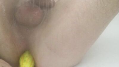 Amateur chap is drilling his tight hole while taking a shower