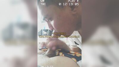 Amateur Latino sucks mate's cock in this close-up footage