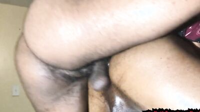 Amateur African bloke bends and gets fucked from behind by mate
