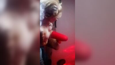 Naughty tattooed bloke is nailing his doll's hoe with a dick