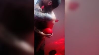 Naughty tattooed bloke is nailing his doll's hoe with a dick