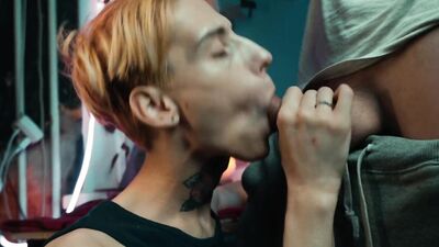 Lad gets his cock sucked by blonde boyfriend in this homemade footage
