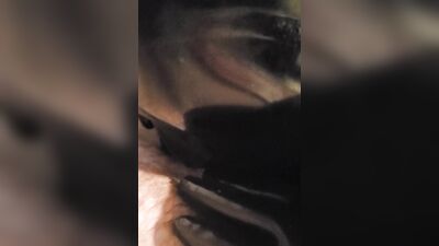 Horny dude is filming while playing with his hard pecker