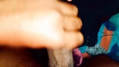 Close-up footage of a perverted chap jerking his BBC
