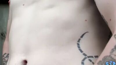 Lex Lane is jerking his tiny pecker out in the backyard
