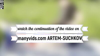Walking and fucking my puppy in nature -ARTEM SUCHKOV