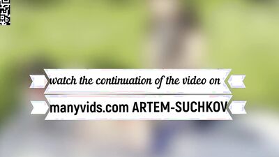 Walking and fucking my puppy in nature -ARTEM SUCHKOV