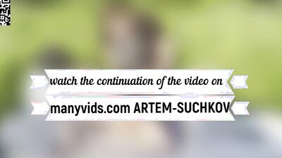 Walking and fucking my puppy in nature -ARTEM SUCHKOV