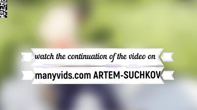 Walking and fucking my puppy in nature -ARTEM SUCHKOV