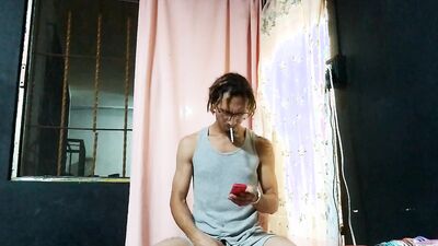 Perverted Raba Erre is having fun in front of the cam