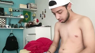 Horny Latino stretches his dong in this fan requested video