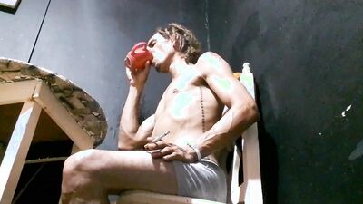 Raba Erre plays with his dick in this homemade footage