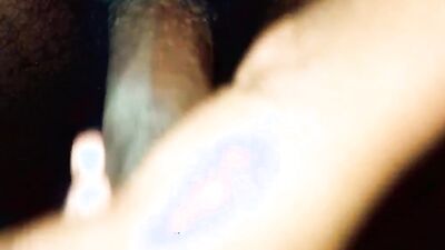 Lad films himself while jerking his BBC before the bed