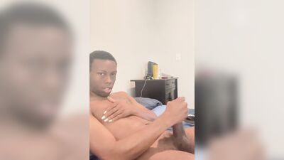 Solo jerking my big dick until I nut