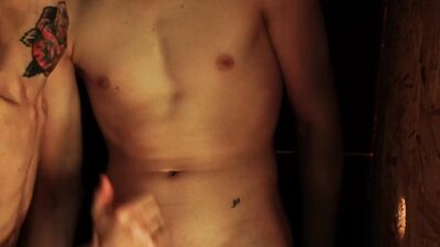 Cock hungry teen gives his mate a bj in this raw footage