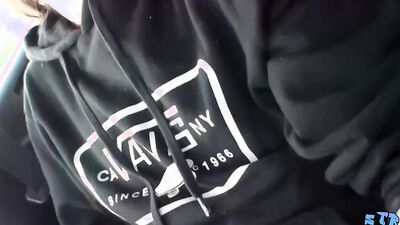 Straight thug Sean Johansen masturbates outdoor and cums