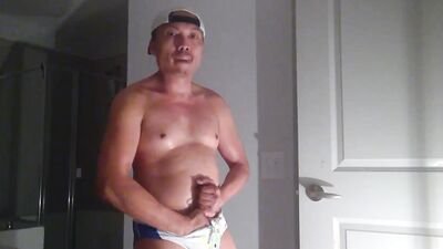Perverted Latino is filming himself while stroking his hard johnson