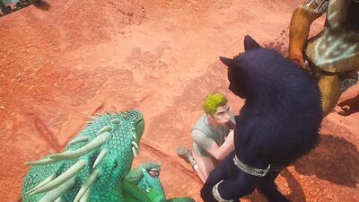 Anime beasts are having fun in some hardcore outdoor shag