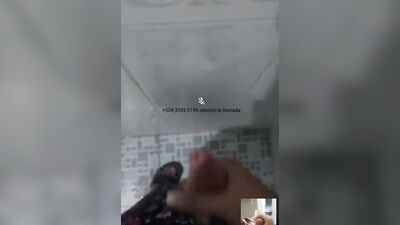 Amateur dude is jerking his hard piston inside the shower