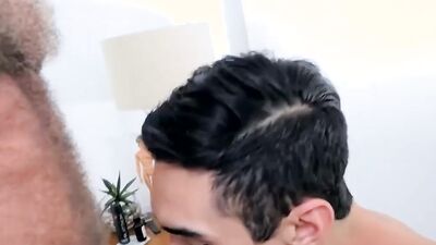 Latino hunk Jet Rodriguez barebacked by daddy Lance Charger