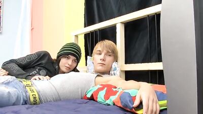 Blonde Miles Pride rimmed and fucked hard by big dick twink