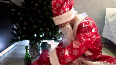 Santa Claus WOKE up after CHRISTMAS and Fucked your Gift! Cum on your face!