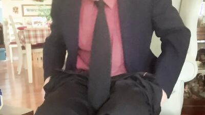 Daddy getting pervy and exposing cock balls ass and hole while masturbating