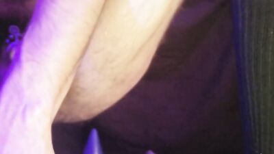Oozing buckets in chastity from huge anal dildos and plug