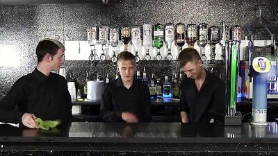 Europeans Corey Conor and Jacob Daniels fuck with Sky James