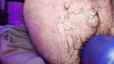 Hole wrecking and sloppy rosebud in fisheye closeup
