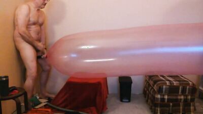 Balloonbanger 83) Ride Hump Pop Giant Blimp Balloon!