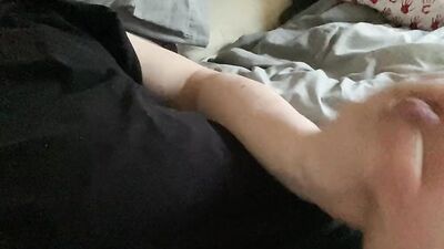 First Cumshot! Explosive Intense Edging Moaning 2 Week Load!