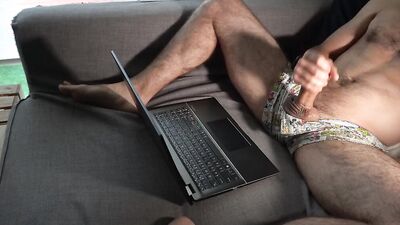 Hairy_Airman moans and strokes his big cock