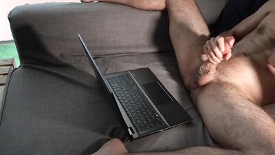 Hairy_Airman moans and strokes his big cock