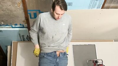 pov: you catch your construction worker cumming on the job