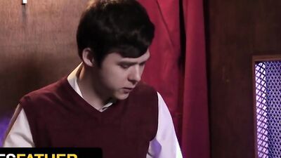 YesFather - Young Twink Gets Horny While Confessing His Sins And Started Masturbating