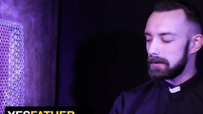 YesFather - Young Twink Gets Horny While Confessing His Sins And Started Masturbating