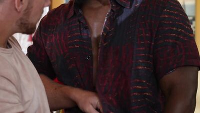 Cuming Home For Christmas - Deck Your Ass With Lots Of Butter , Whipped Cream On Hunk's Cock