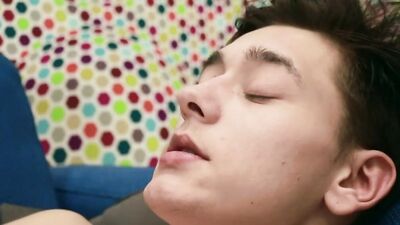 Long Skinny Cock Logan Gives Himself A Handjob To Shoot Jizz