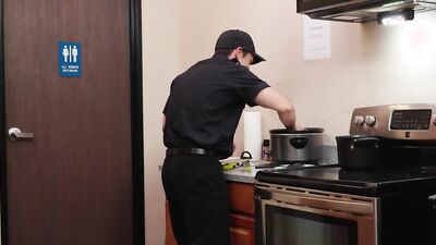 Hunk Fireman Cooking N'Fucking