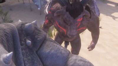 Twink Guy Fucks with two Huge Furry (POV)